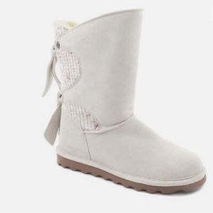 BearPaw Willow NeverWet Suede Tie Detail Boots